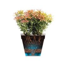 ELHO Loft Urban Pot de fleurs rond Haut 42 - Blanc - Ø 42 x H 56 cm -