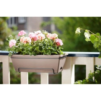 Balconniere Elho Barcelona Allin1 50 - Marron - L 50 x B 28 x H 19 cm