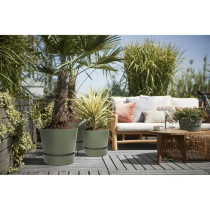 ELHO Pot de fleurs rond Greenville 47 - Extérieur - Ø 47 x H 44,1 cm