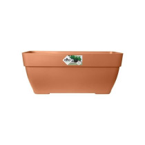 Elho Vibia Campana Bac a fleurs Terrasse 80 - Marron - L 77 x B 35 x H
