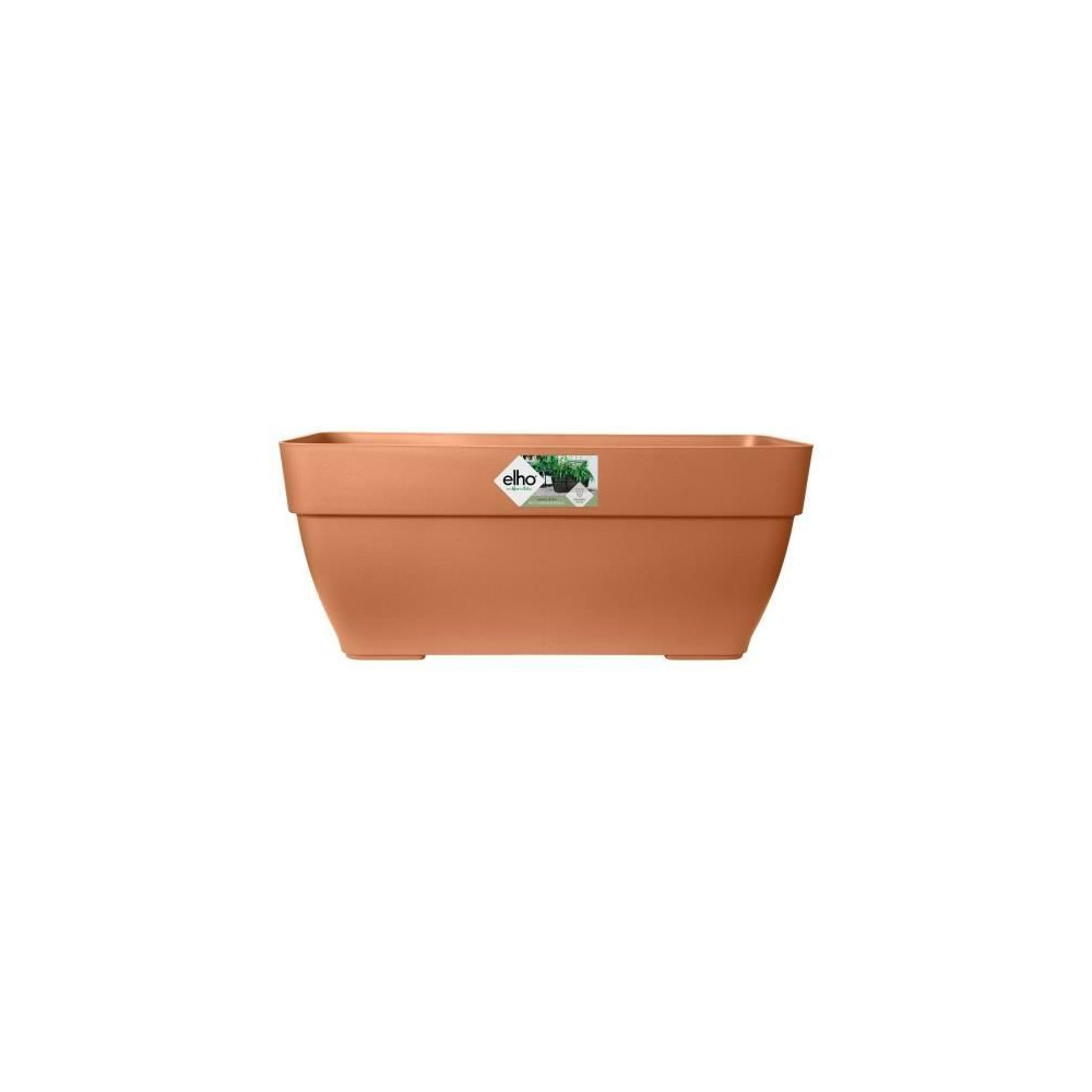Elho Vibia Campana Bac a fleurs Terrasse 80 - Marron - L 77 x B 35 x H