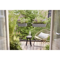 Elho Noa Balconniere M - Gris - L 52 x B 20 x H 18 cm - Balconextérie