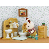 SYLVANIAN FAMILIES - 5015 - Frere Lapin Chocolat et Toilettes - Villag