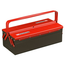 Boite a outils métallique - FACOM - BT.9 - 3 Cases - Noir - Rouge - 2