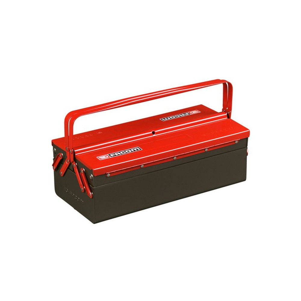 Boite a outils métallique - FACOM - BT.9 - 3 Cases - Noir - Rouge - 2