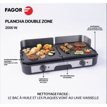 Plancha électrique - FAGOR - FG823 - Plancha Inox Extra Large - 2000