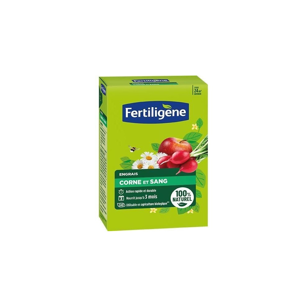 Engrais corne et sang FERTILIGENE - FCOSAN12 - 1,2 kg - Action rapide