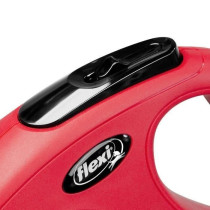 Laisse enrouleur Flexi Classic XS rouge pour chien jusqu'a 8 kg - 3m d