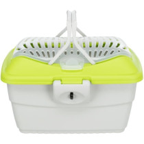 TRIXIE Box de transport Mini-Capri 40 × 22 × 30 cm gris clair/vert p