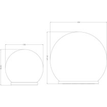 Sphere solaire GALIX - Effet verre brisé - Ø 10 cm - 15 LED blanches