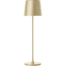 Lampe a poser d'extérieur - BRILLIANT - KAAMI - Rechargeable - Or mat