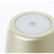 Lampe a poser d'extérieur - BRILLIANT - KAAMI - Rechargeable - Or mat
