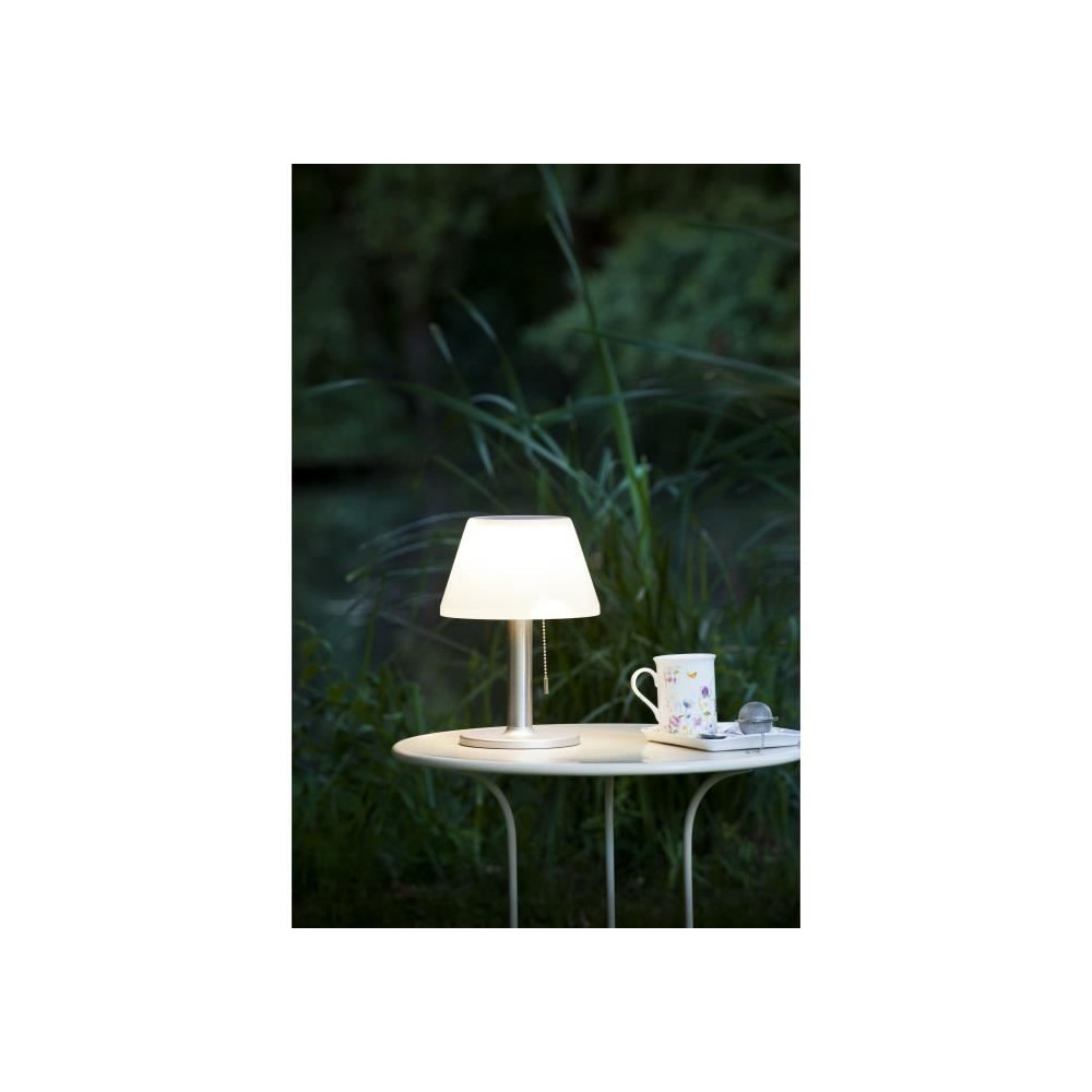 Lampe de table solaire G2 tres éclairante - GALIX - 100 Lumens - Plas