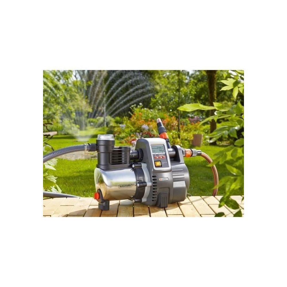GARDENA Pompe auto. maison et jardin 6000/5E LCD Premium– 1300W –D