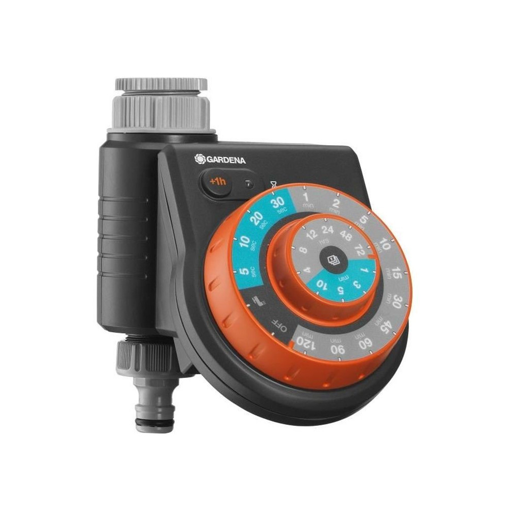 Programmateur d'arrosage Easy Plus - GARDENA - Bouton rotatif - Techno