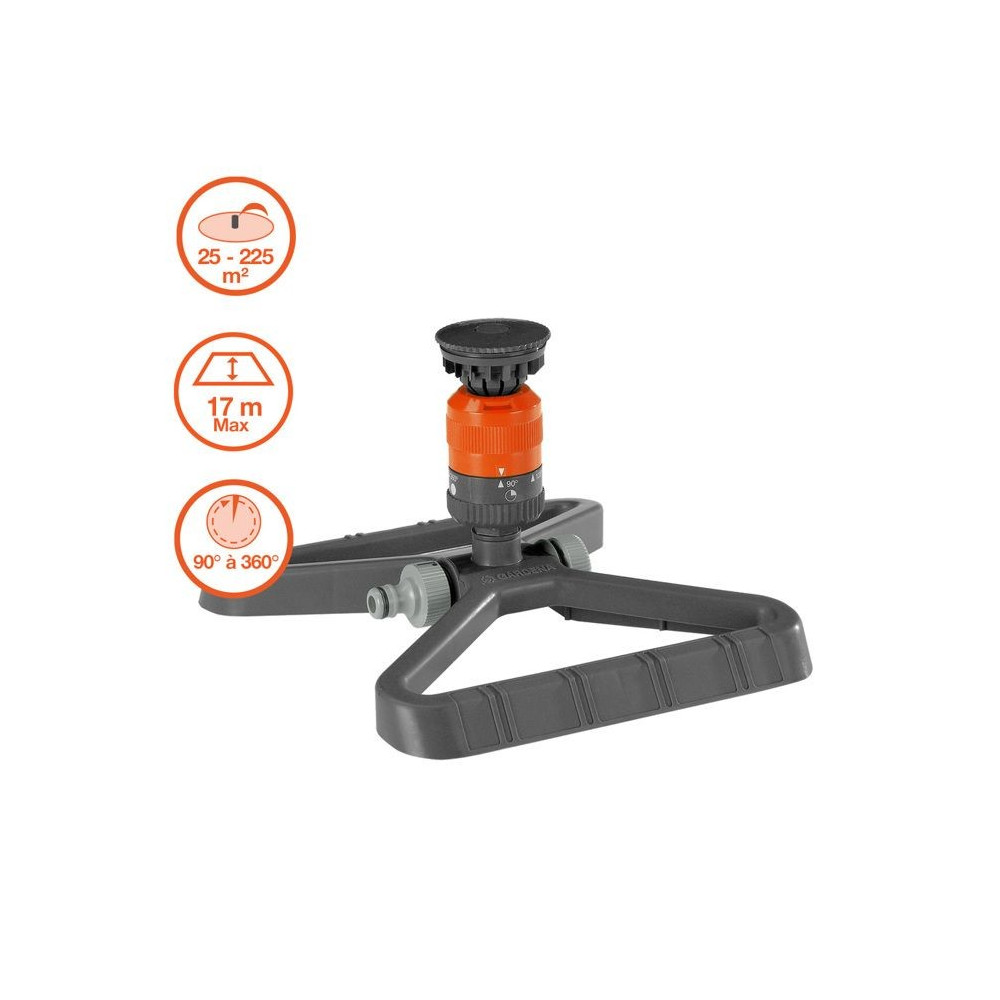 Arroseur circulaire Vario Comfort GARDENA - 1948-20 - Surface 225m² m