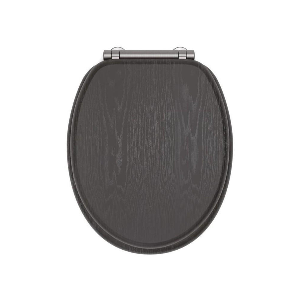 Abattant WC - Gelco - North Noir - MDF FSC - Frein de chute - Charnier