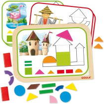 Jeu éducatif - GOULA - Coffret formes magnétiques - 12 activités av