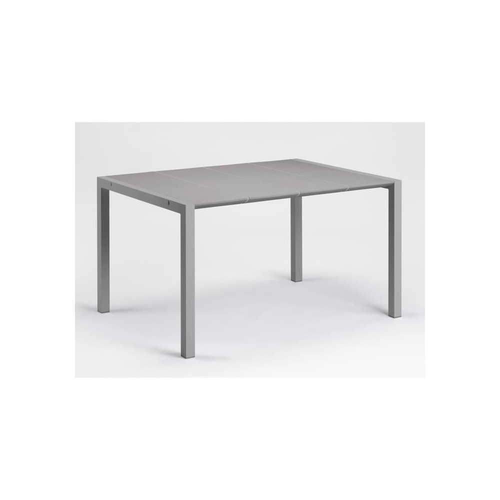 Table - GROSFILLEX - Eden 133 - Gris platinium - 133x87 - Aluminium et