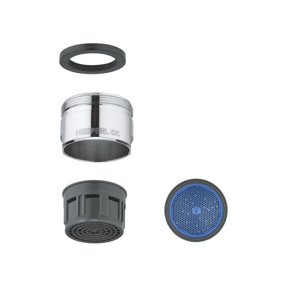 Mousseur - GROHE - Chromé 13927000 - Filetage externe - Aérateur cla