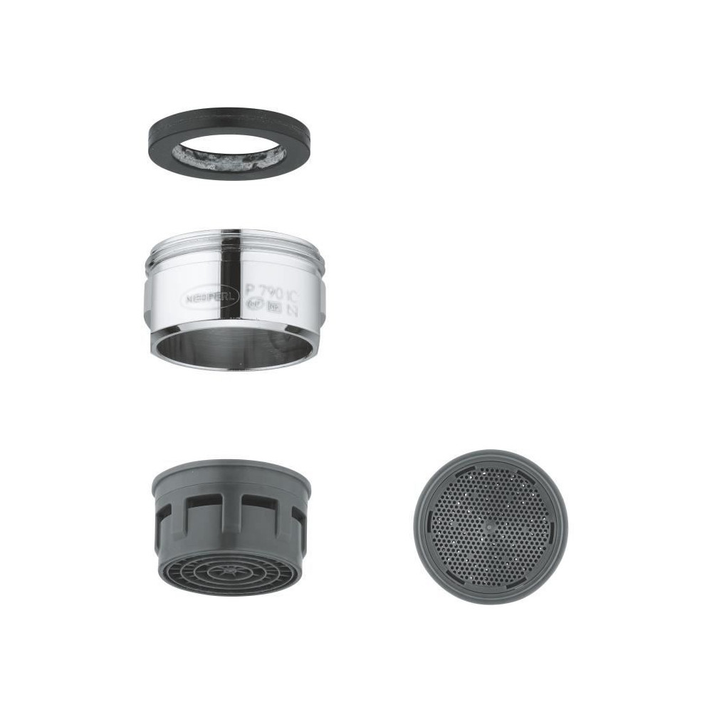 Mousseur - GROHE - Chromé 13952000 - Aérateur classe C - 30 l/min a