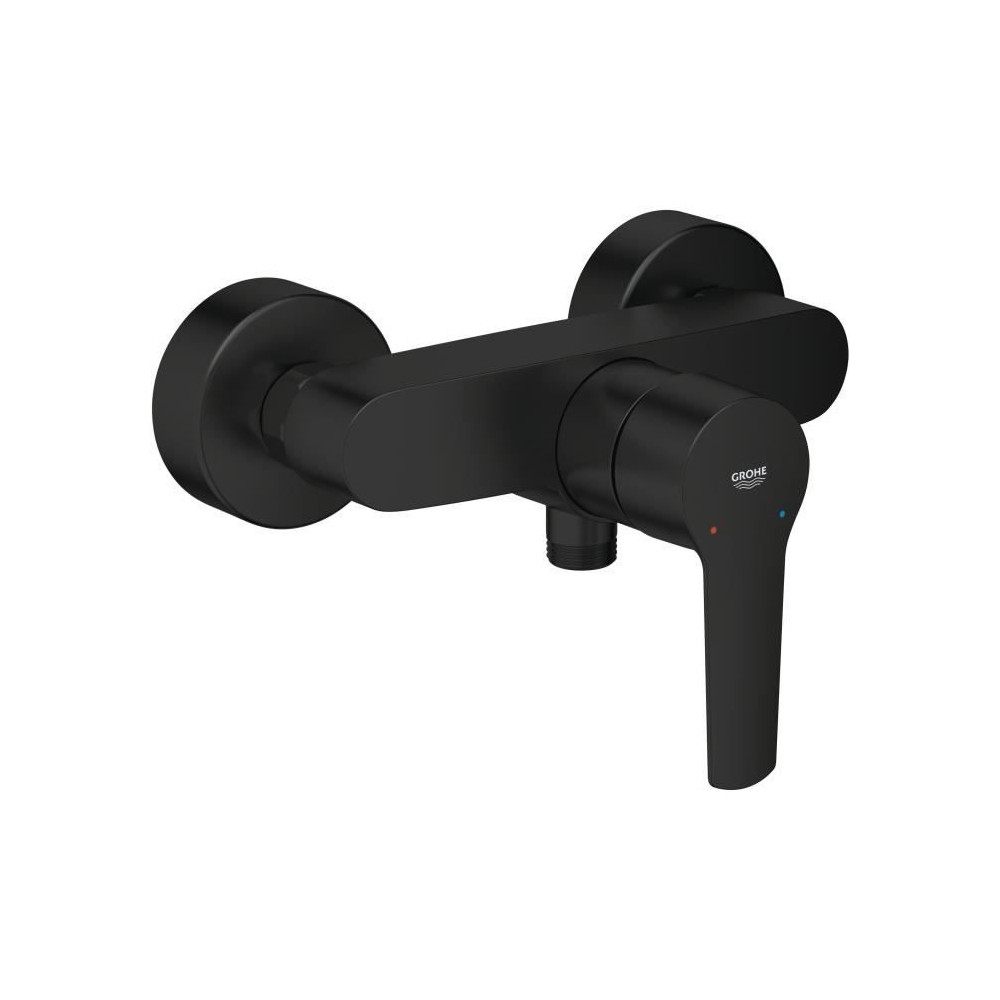 Mitigeur monocommande douche - GROHE Start - Noir mat - Montage mural