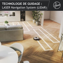 Hoover HG510D Aspirateur Robot Dry - WIFI - Navigation Laser - Brosse