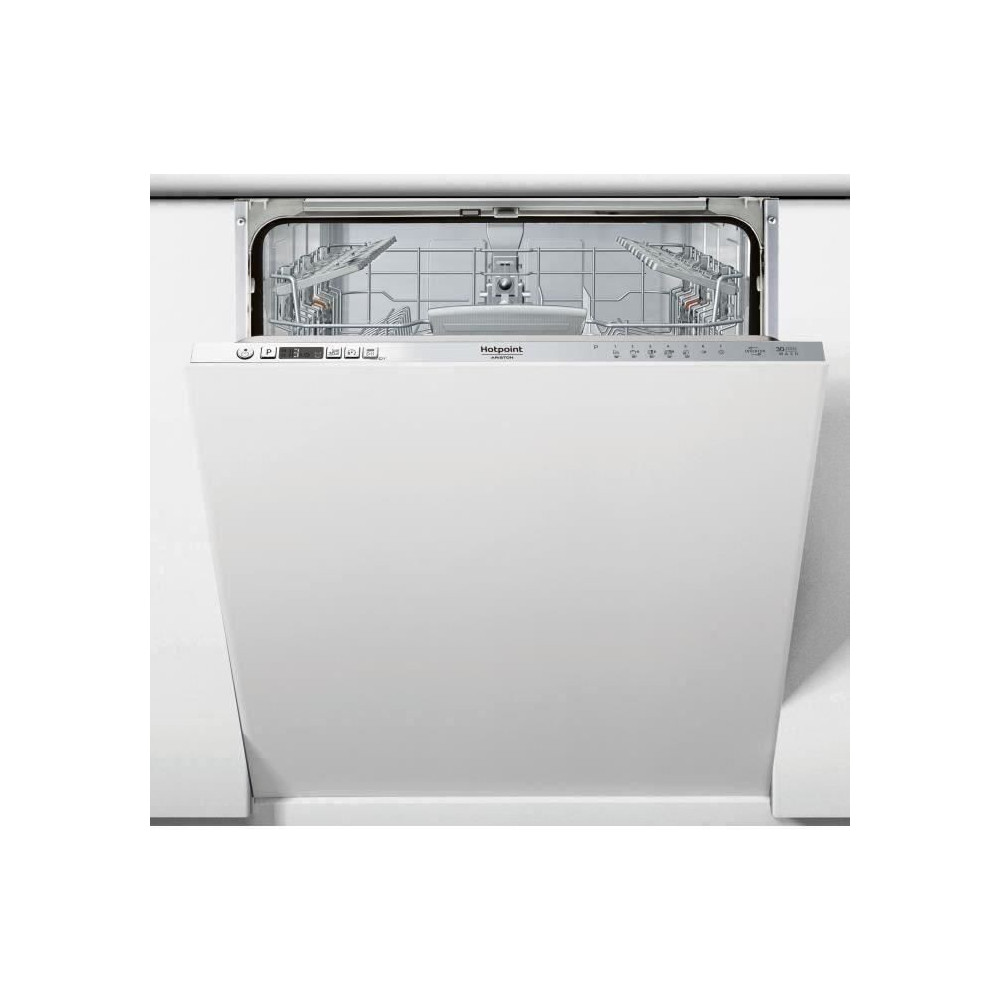 Lave-vaisselle tout intégrable HOTPOINT HI5030W - 14 couverts - Induc