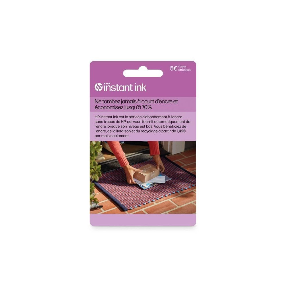 Carte prépayée Instant Ink HP - Abonnement livraison cartouches orig