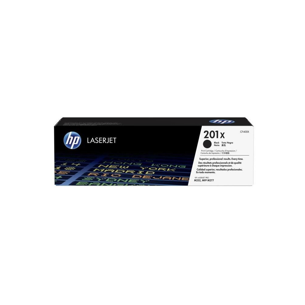 Cartouche de toner noir HP 201X grande capacité authentique pour HP C