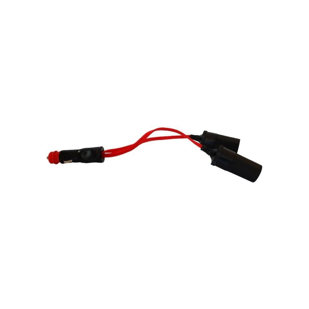 Double prise allume-cigare 12/24V - HTC EQUIPEMENT - Avec prise univer