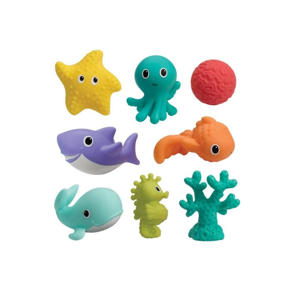 Set Arroseurs 8 pcs - INFANTINO - Découvrez la richesse de l'océan -