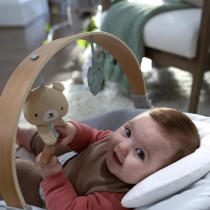 INGENUITY Transat Nate l'Ourson avec arche d'éveil en bois