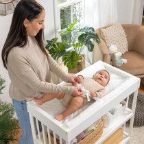 INGENUITY Matelas a langer avec rebords et ceinture de sécurité, imp