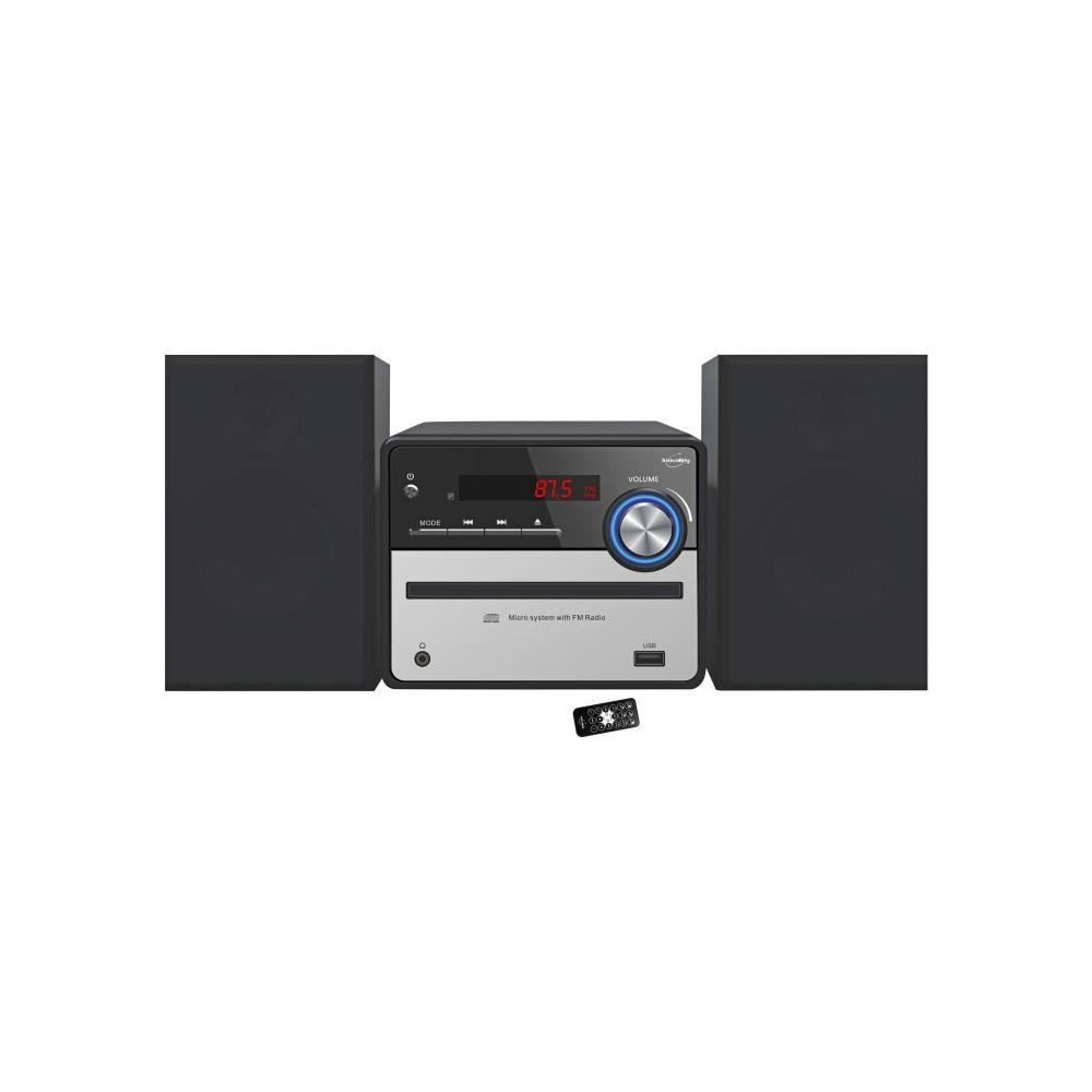 Chaîne Hifi bluetooth 5.0 - INOVALLEY - CH37-BTH - Lecteur CD - 2 x 2