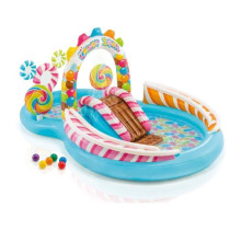 Aire de jeux gonflable - INTEX - Royaume des bonbons - 168 / 206 Litre