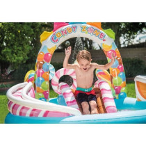 Aire de jeux gonflable - INTEX - Royaume des bonbons - 168 / 206 Litre