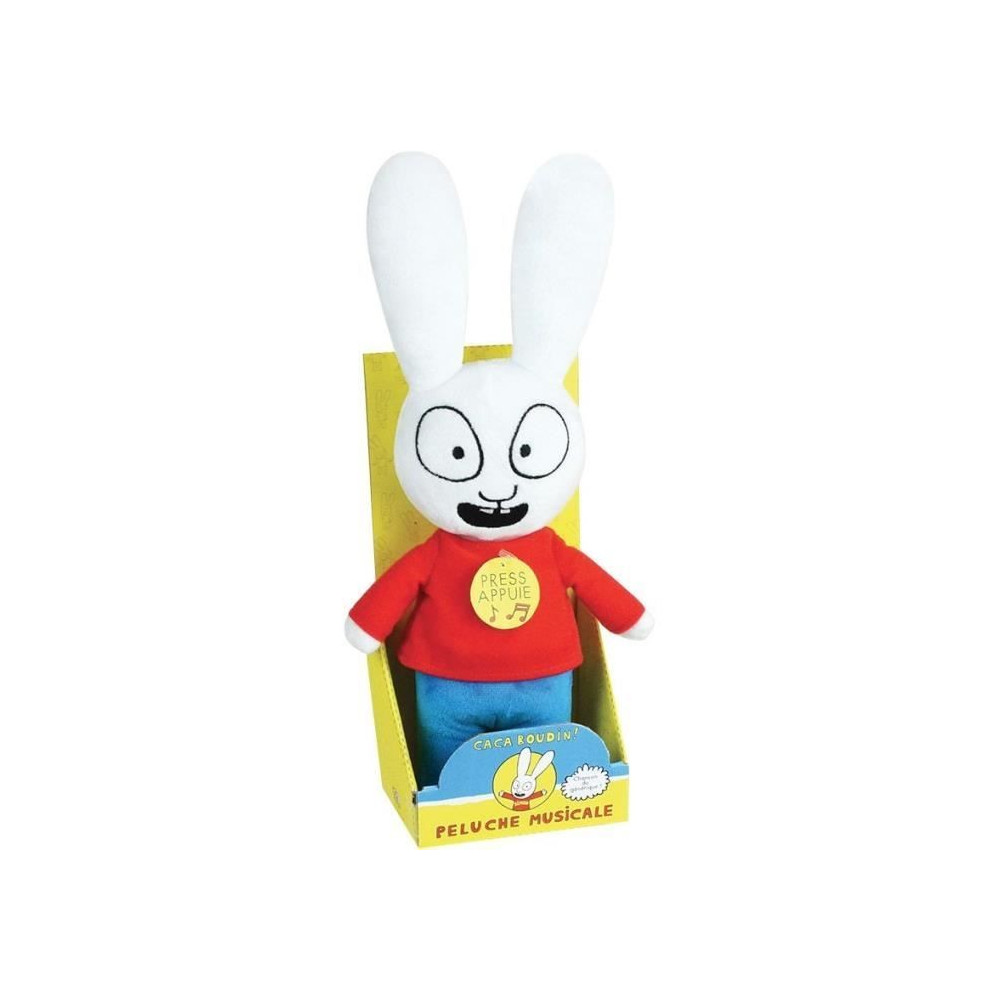 JEMINI Simon peluche +/- 30 cm musicale générique ca ca c'est Simon