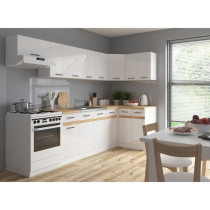 JUNONA Cuisine d'angle complete 340cm - 10 éléments - Plan de travai