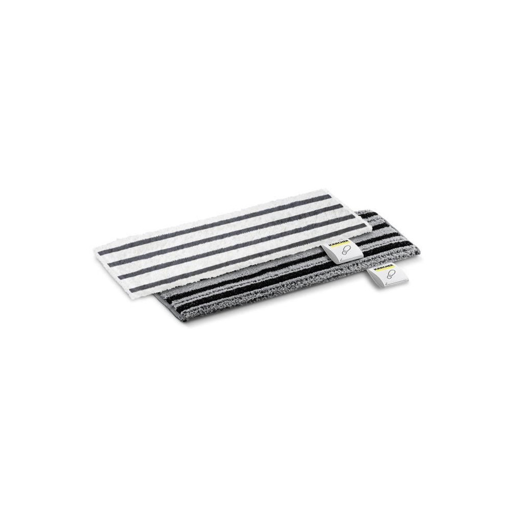 KARCHER - Kit 2 Serpillieres microfibres abrasives pour buse sol EasyF