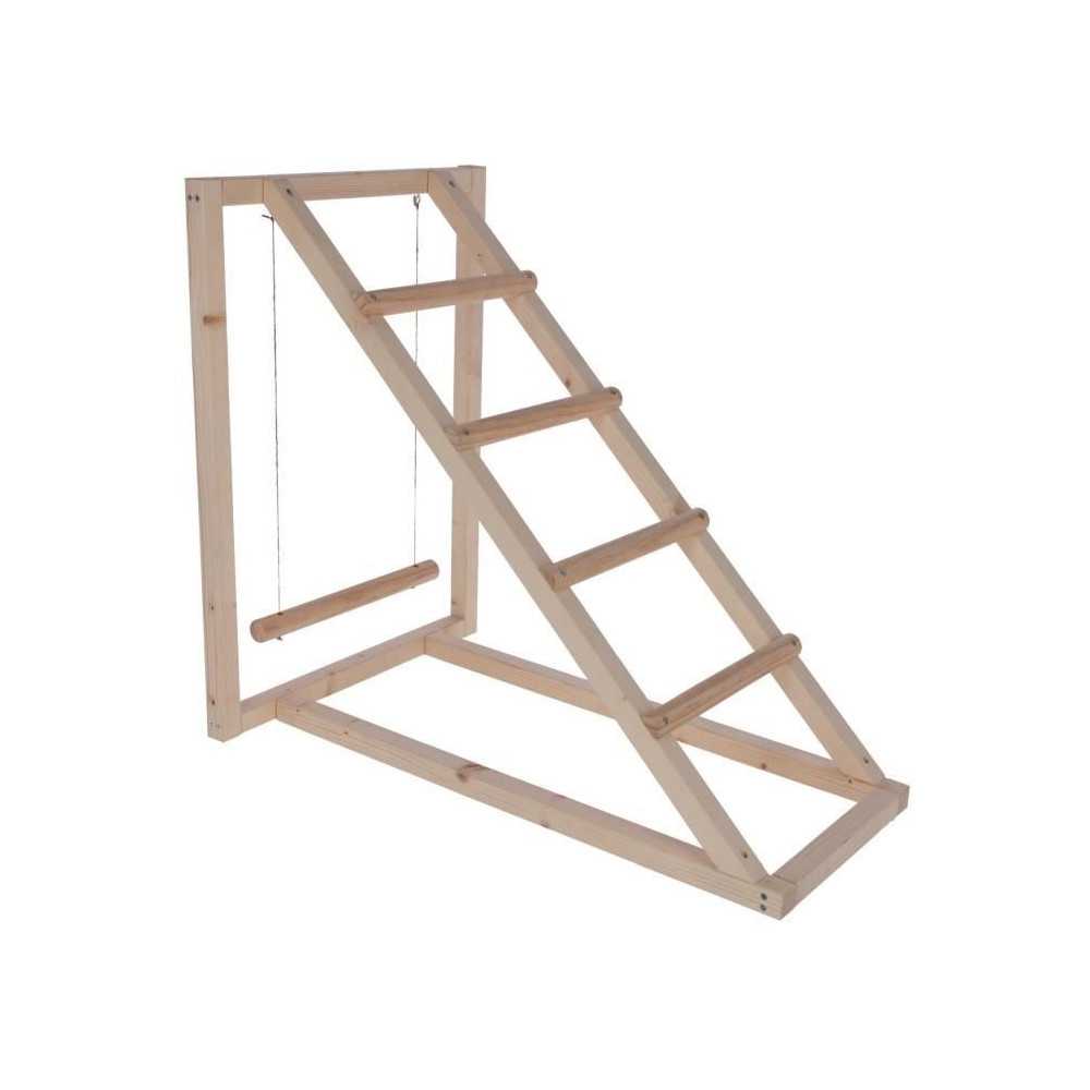 Tour d'escalade pour poules - KERBL - 85 x 55 x 76 cm - Avec balançoi