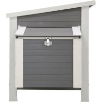 Kerbl Poulailler Barney Plastique 2-4 poules - 137x73x83 cm - Gris et
