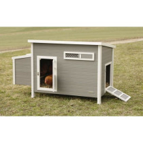 Kerbl Poulailler Barney Plastique 2-4 poules - 137x73x83 cm - Gris et