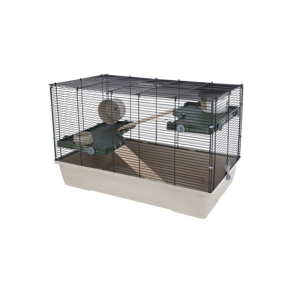 Cage pour petits animaux - KERBL - FLAT NATURE - 80 x 45 x 53 cm - 3