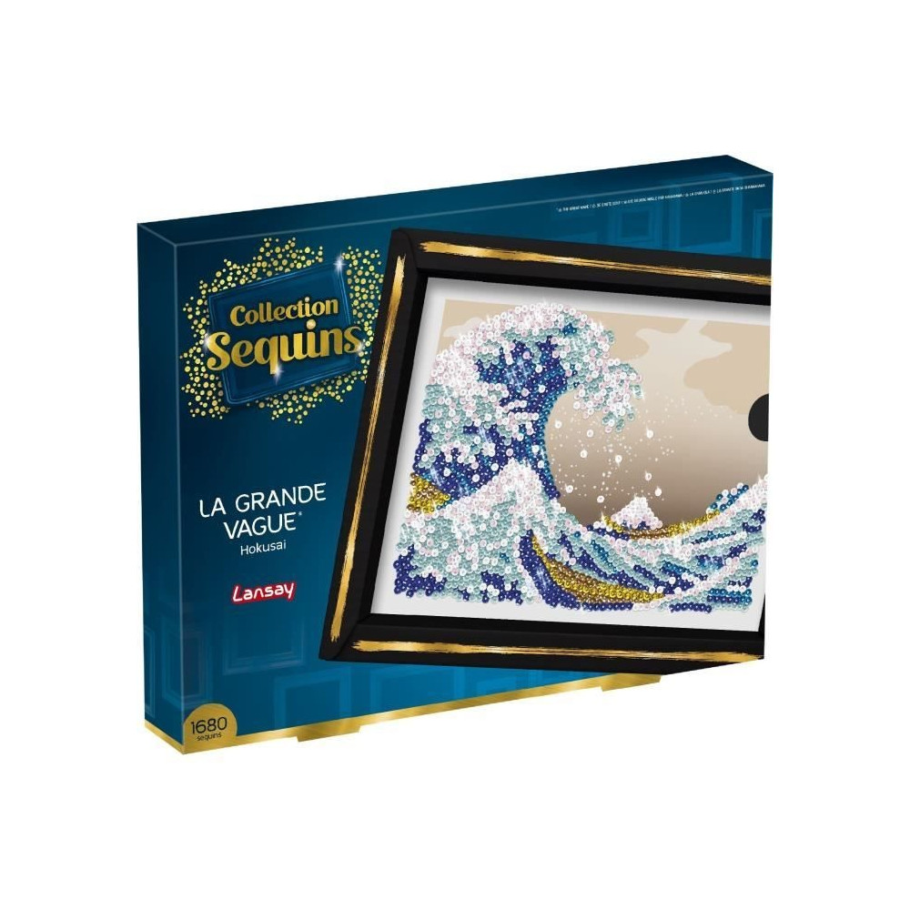 Kit loisir créatif - LANSAY - Collection Sequins - La Grande Vague -