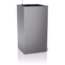 Pot de fleur LECHUZA Canto Premium Colonne 40 - kit complet LED, argen
