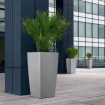 LECHUZA Jardiniere Cubico 50 ALL-IN-ONE Charbon 18164