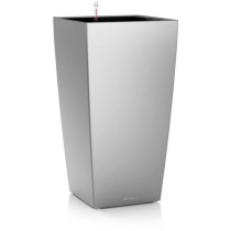 Pot de fleur - LEC - Cubico Premium 50 - argent métallisé - résista