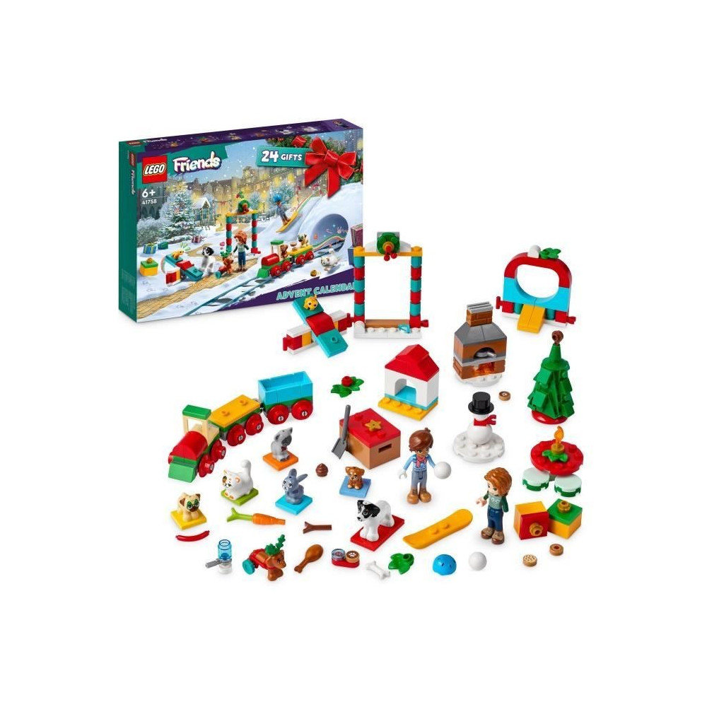 LEGO Friends - Calendrier de l'Avent 2023 - 24 Cadeaux dont 8 Figurine