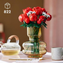LEGO 10328 Icons Le Bouquet de Roses, Fleurs Artificielles pour Décor